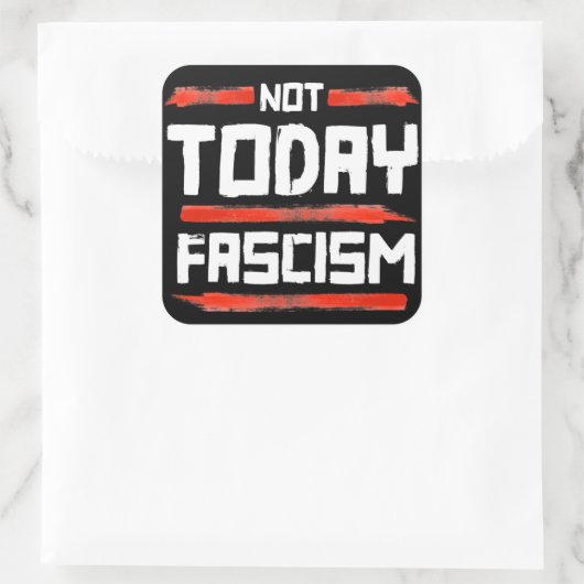 今日のファシズムではない スクエアシール (バッグ)