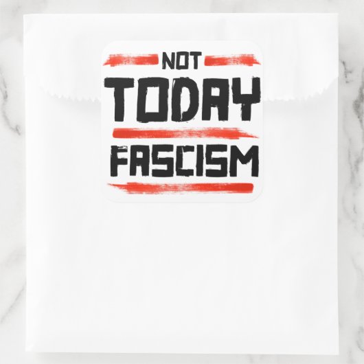 今日のファシズムではない スクエアシール (バッグ)