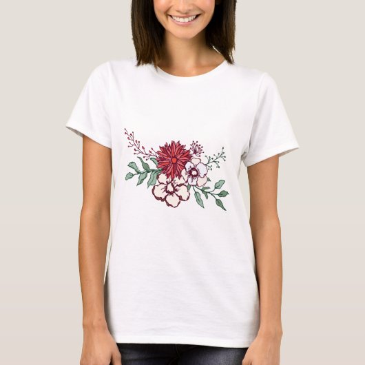今日のフローラの基本的なTシャツの購入 Tシャツ (正面)