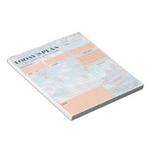 今日のプランナー- シンプルDaily Organiz ノートパッド (アングル)