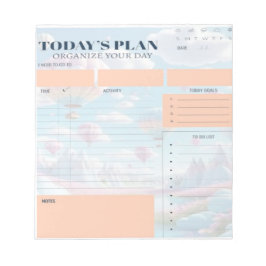 今日のプランナー- シンプルDaily Organiz ノートパッド