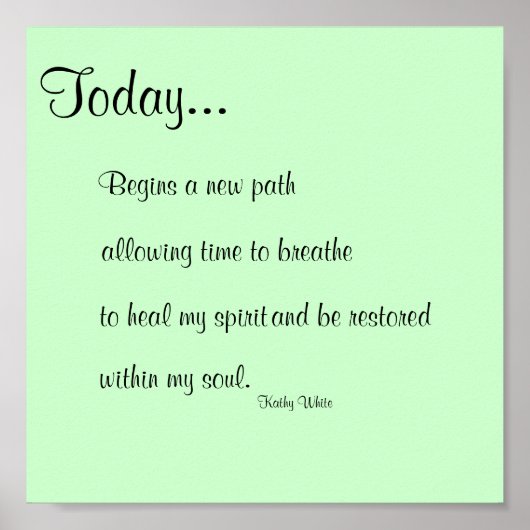 今日のプリント ポスター (正面)