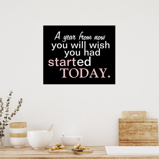 今日のポスタやる気を起こさせるー ポスター (キッチン)