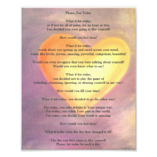 今日のポスターを頼む フォトプリント           