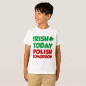 今日のポーランド語(アイルランド) Tシャツ (正面フル)