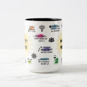 今日のマインドセ感動的ット ツートーンマグカップ (中央)