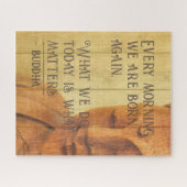 今日のマントラブッダやる気を起こさせる引用文 ジグソーパズル (横)