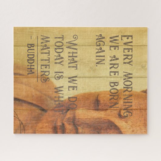 今日のマントラブッダやる気を起こさせる引用文 ジグソーパズル (横)