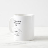 今日のムードはコーヒーの機嫌が良い コーヒーマグカップ (正面左)