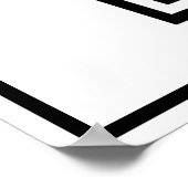 今日のメニューテンプレートのQRコードへようこそ ポスター (角)