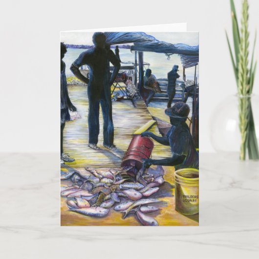 今日のメニューバハマグリーティングカード カード (正面)