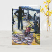 今日のメニューバハマグリーティングカード カード (黄色い花)