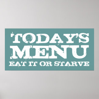 今日のメニュー食べかIT OR STARVE ポスター