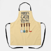 今日のメニュー – ま食べたは飢え – 台所用品 エプロン (正面)