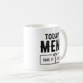 今日のメニュー コーヒーマグカップ (正面右)