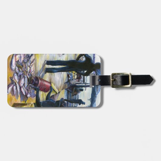 今日のメニュー、ハーバーアイランド、バハマの荷物タグ ラゲッジタグ (正面横)