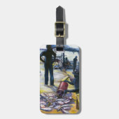 今日のメニュー、ハーバーアイランド、バハマの荷物タグ ラゲッジタグ (正面縦)