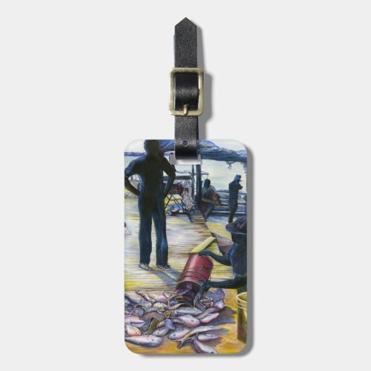 今日のメニュー、ハーバーアイランド、バハマの荷物タグ ラゲッジタグ (正面縦)