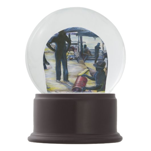 今日のメニュー、ハーバーアイランド、バハマ スノーグローブ (裏面)