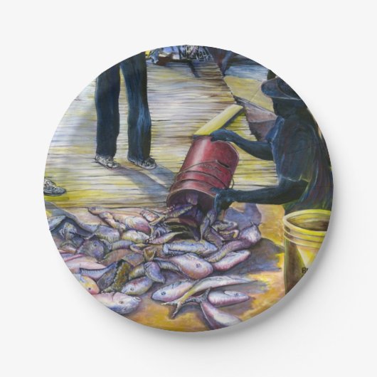 今日のメニュー、ハーバーアイランド、バハマ ペーパープレート (正面)