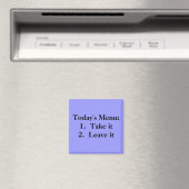今日のメニュー： 1.2.離れ マグネット (インサイチュ (食洗機))