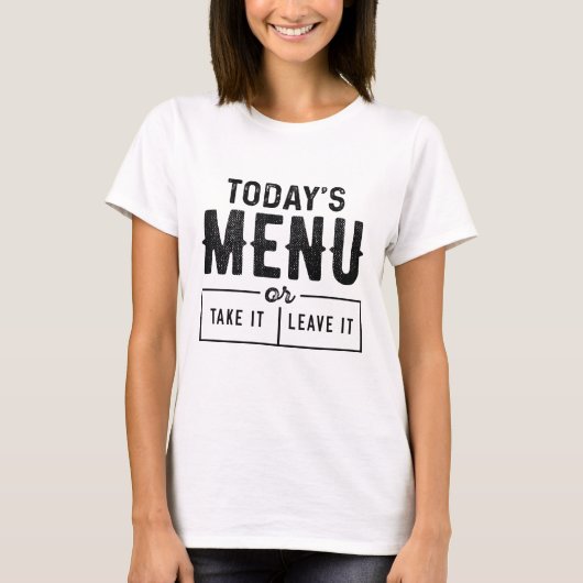 今日のメニュー Tシャツ (正面)