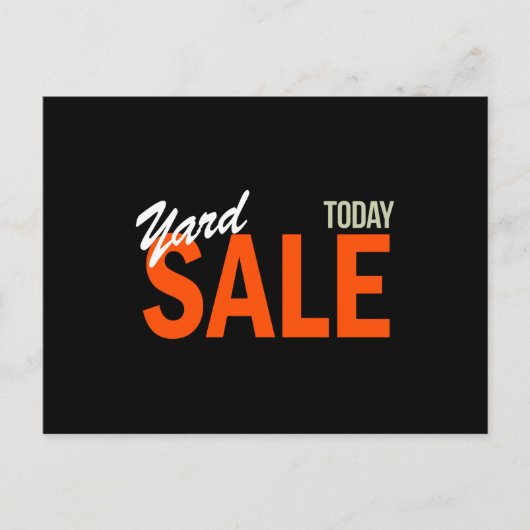 今日のヤードセール ポストカード (正面)