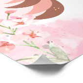 今日のユニコーンは魔法の子供部屋ピンク ポスター (角)