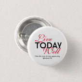 今日のライブ良いやる気を起こさせる聖なる書物、 経典エペソ 缶バッジ (正面&裏面)