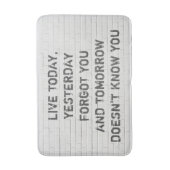 今日のライブ、やる気を起こさせる引用文 バスマット (正面縦)