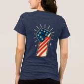 今日のライブ、昨日は行く トライブレンドTシャツ (裏面)