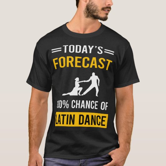 今日のラテンダンス予報 Tシャツ (正面)