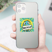 今日のリサイクルで地球の緑の日 シール (スマートフォン)