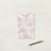 今日のリスト水の色のスプラッシュ色を選択 ポストイット (デスク上)