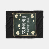 今日のレッスンで優しさを選ぶ フリースブランケット (正面(横))