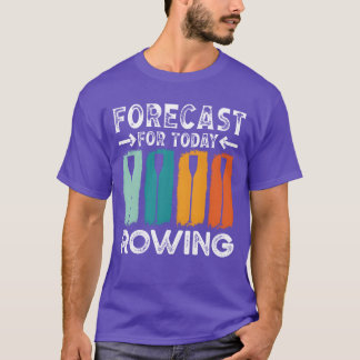 今日のローフィング予報 ローイング スポーツ カヤック フ Tシャツ
