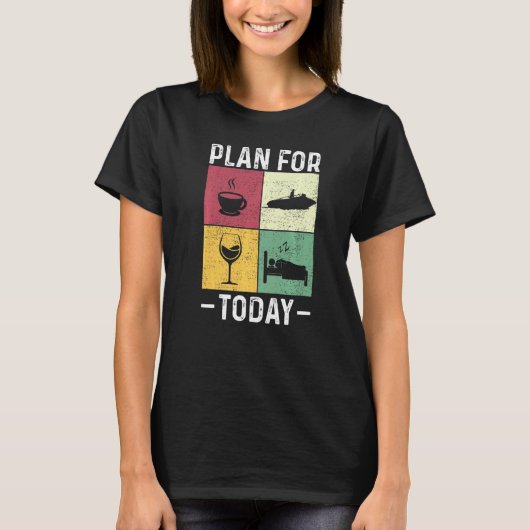 今日のヴィンテージおもしろいドッキングの計画 Tシャツ (正面)