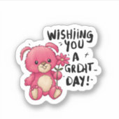 今日の一日を素晴らし願って！シール シール (正面)