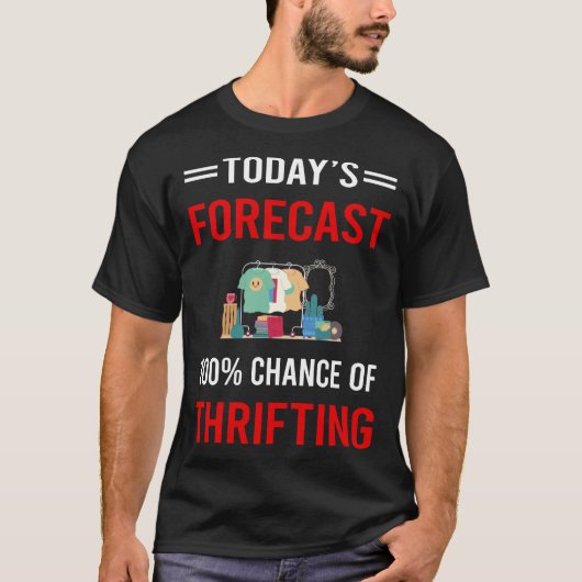今日の予報はリサイクルショップ Tシャツ (正面)