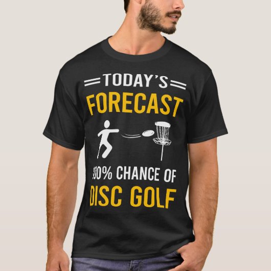 今日の予報ディスクゴルフ Tシャツ (正面)