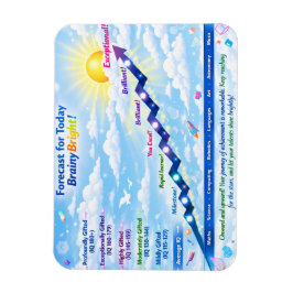 今日の予報: BrainyBright Weather! トートバッグ マグネット