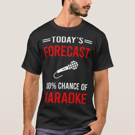 今日の予測カラオケ Tシャツ (正面)