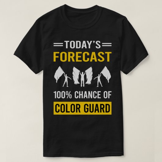 今日の予測カラーガードカラーガード Tシャツ (デザイン正面)
