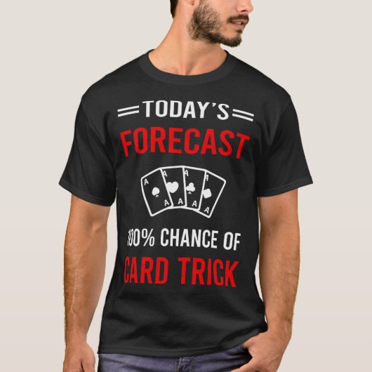 今日の予測カード操作トリック Tシャツ (正面)