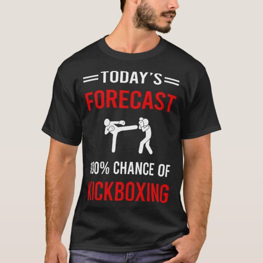 今日の予測キックボクシング Tシャツ (正面)
