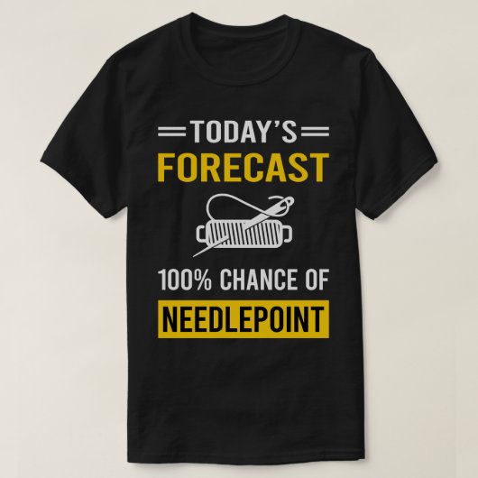 今日の予測キャンバス作業 Tシャツ (デザイン正面)