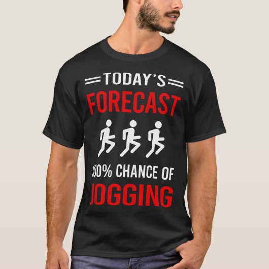 今日の予測ジョギングジョガー Tシャツ (正面)