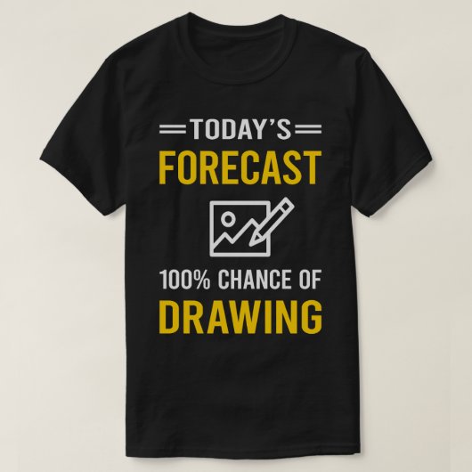 今日の予測スケッチ Tシャツ (デザイン正面)