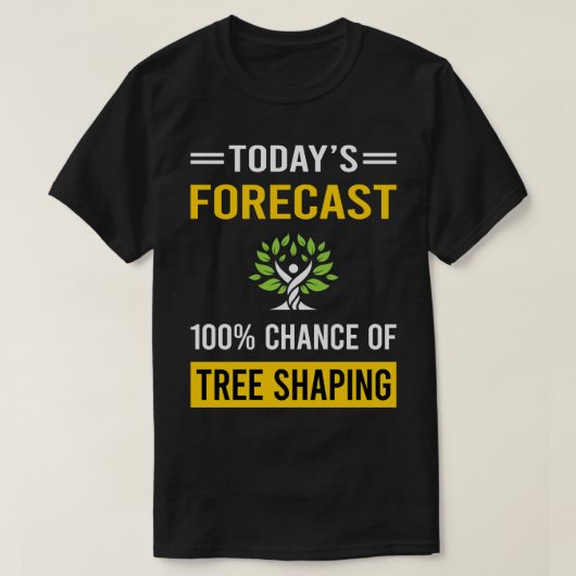 今日の予測ツリーArborsculpture Topiary Tシャツ (デザイン正面)