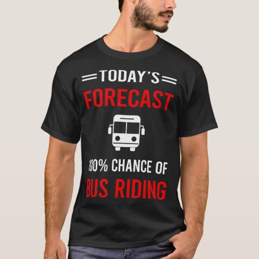 今日の予測バス乗り Tシャツ (正面)